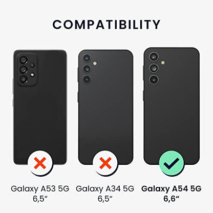 kwmobile Case Compatible with Samsung Galaxy A54 5G Case - Protective Slim TPU Phone Cover - Soft Matte Finish - Dark Rose - color: Dark Rose, size: Galaxy A54 5G