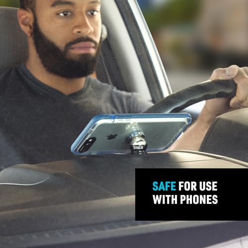 Nite Ize Steelie Magnetic Phone Socket Plus - Strong Dashboard Mount Phone Socket for a Secure Hold - Smooth Glide - Adjustable Viewing - Works with Steelie Mounts - style: Phone Socket Plus
