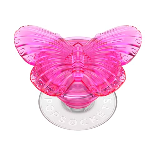 PopSockets Adhesive Phone Grip, Holder- Butterfly Magenta - color: Molded Butterfly, style: Adhesive