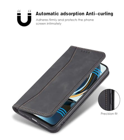 Asuwish Flip Wallet Phone Case for OnePlus Nord N30 5G/CE 3 Lite with Tempered Glass Screen Protector Magnetic Closure Folio Cover Credit Card Holder Slot Stand Oppo K11x/One Plus 1 1+ N 30/CE3 Black - color: Black