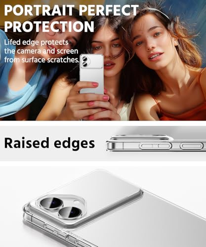 Compatible with Samsung Galaxy S26 Edge Case, Ultra [Slim Thin] Flexible Clear TPU [Scratch-Resistant] Gel Rubber Soft Skin Silicone Protective Phone Case Cover for Galaxy S26 Edge (Clear) - size: S26 Edge
