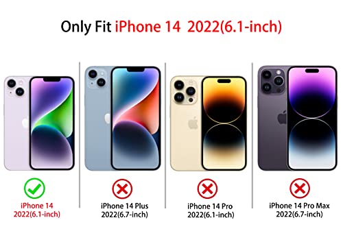 NITITOP Compatible with iPhone 14 Case Clear Cute Bow Ribbon Love Heart Pattern for Women Girls Bowknot Full Camera Lens Soft TPU Slim Shockproof Protective Cover - White - color: White, size: iPhone 14