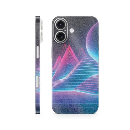 Glossy Glitter Phone Skin Compatible with Apple iPhone 17 - Planetary Grid - Premium 3M Vinyl Protective Wrap Decal Cover - Easy to Apply | Crafted in The USA by MightySkins - color: Planetary Grid, size: iPhone 17 (Full Wrap), style: Glossy Glitter Finis