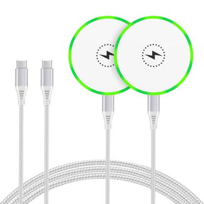 25W Magnetic Charger for Samsung Galaxy Z Fold8 Ultra/Flip8 S26 Ultra S26FE - color: 2white