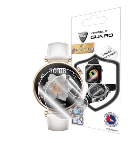 IPG Made for Huawei Watch GT 4 41mm Smartwatch Hydrogel Screen Protector (2 Units) Invisible HD Clear Film Anti Scratch Guard-Smooth/Self-Healing/Bubble Free for GT4-41mm - size: GT 4 41mm