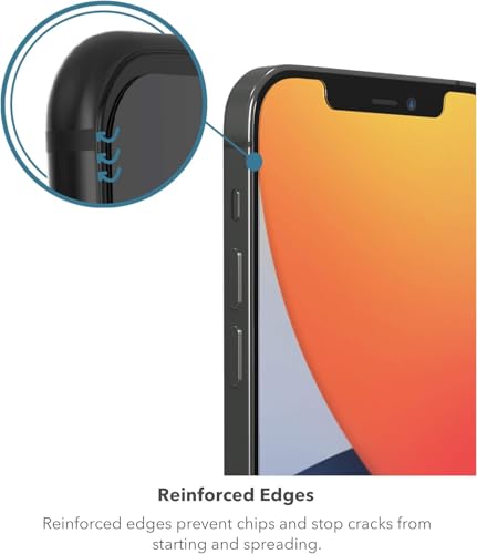 ZAGG InvisibleShield Glass Elite Privacy+ Screen Protector for iPhone 12 Pro Max, Two-Way Privacy Filter, 4X Stronger, Anti-Fingerprint Technology, Easy to Install