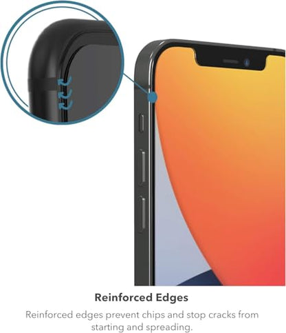 ZAGG InvisibleShield Glass Elite Privacy+ Screen Protector for iPhone 12 Pro Max, Two-Way Privacy Filter, 4X Stronger, Anti-Fingerprint Technology, Easy to Install