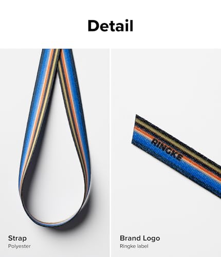 Ringke Band Strap Phone Grip for Women, Slim Lightweight Cute Universal Phone Strap Designed for iPhone, Galaxy, Pixel Case - color: Stripe