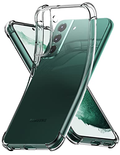 Case for Samsung Galaxy S22 Case, Galaxy S22 Case, Ultra [Slim Thin] Scratch Resistant Flexible TPU Gel Rubber Soft Silicone Protective Clear Case Cover for Samsung Galaxy S22 (Clear) - size: S22