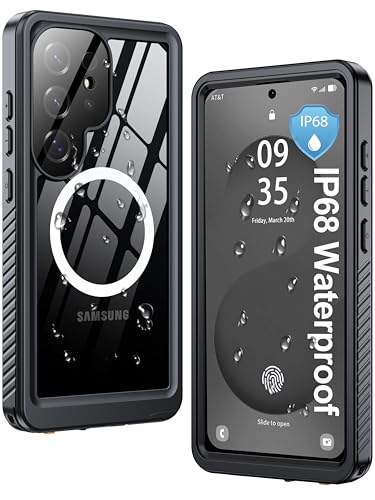 ANTSHARE IP68 Waterproof Case for Samsung Galaxy S25 Ultra, Black/Clear - color: Black/Clear, size: S25 Ultra