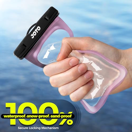 JOTO Up to 7" Universal Waterproof Phone Case for iPhone 16 15 14 13 Plus Pro Max, IPX8 Cellphone Dry Bag 12 11 Pro Max XR X 8 7 6S Plus SE, Galaxy S23 S22 S21 S20+ S20 Plus Note, Pixel -Clearpurple - color: Clearpurple, size: 1 Pack