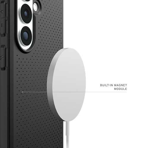 URBAN ARMOR GEAR UAG for Samsung Galaxy S26 Case 6.3" Dot - Magnetic Charging Compatible Transparent Transparent Rugged Military Drop Tested Protective Cover, Black - color: Dot - Black