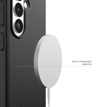 URBAN ARMOR GEAR UAG for Samsung Galaxy S26 Case 6.3" Dot - Magnetic Charging Compatible Transparent Transparent Rugged Military Drop Tested Protective Cover, Black - color: Dot - Black