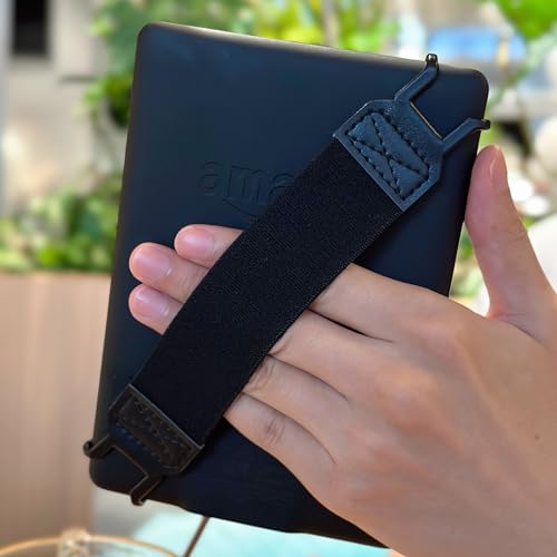Soft Hand Strap for 6-8" Kindle eReaders Fire Tablet - Black - color: Black