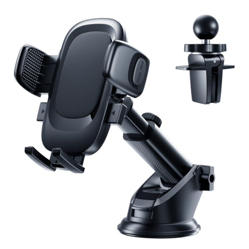 Fourpillars 2026 Upgraded Car Phone Holder Mount Strongest Suction & Clamp
