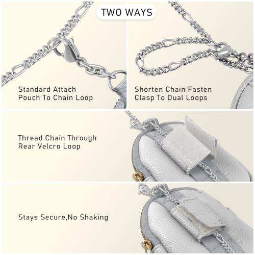 Phone Strap With Wallet,Adjustable Phone Lanyard CrossbodySilver - color: Silver