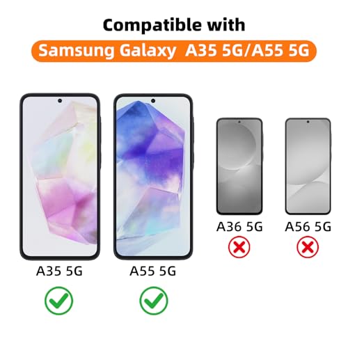 3 Pack Privacy Screen Protector for Samsung Galaxy A35 5G/A55 5G - size: [Privacy] Galaxy A35 (3 Pack)