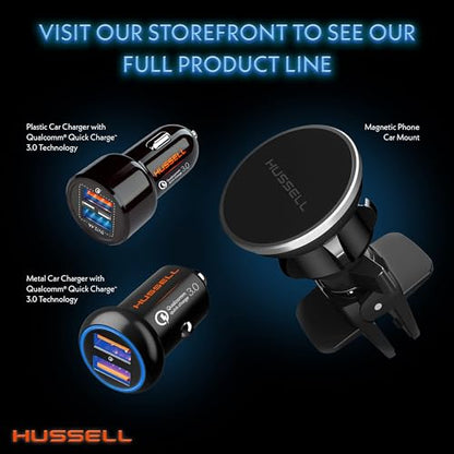 HUSSELL Magnetic Phone Car Mount, Air Vent Phone Mount for Car 360° Adjustable Universal Magnet Phone Holder - Compatible with Any Cell Phone, iPhone Galaxy LG Huawei