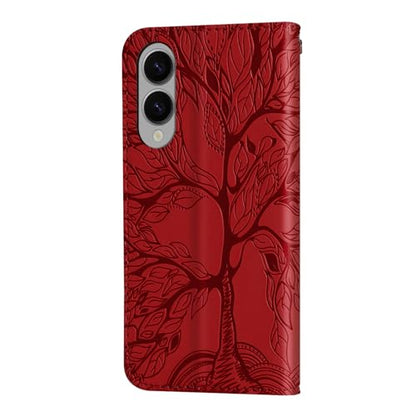 Case for Samsung Galaxy S25 Edge 2025 Wallet Case with Card Holder/Slot,PU Leather Flip Folio Shell [Magnetic Closure][Wrist Strap][Kickstand] Shockproof Cover Fit Galaxy S25 Edge,Red - color: Red, size: samsung galaxy s25 edge