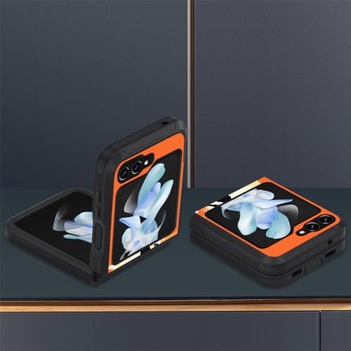 for Samsung Galaxy Z Flip 5 Case, Heavy Duty Dual Layer Hybrid Military Grade Shockproof Drop Folding Protective Cover for Samsung Galaxy Z Flip 5 5G 2023, Back View of Girl on Sunset Beach - color: Back View of Girl on Sunset Beach