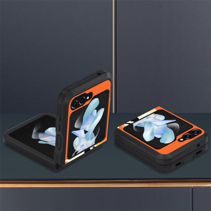 for Samsung Galaxy Z Flip 5 Case, Heavy Duty Dual Layer Hybrid Military Grade Shockproof Drop Folding Protective Cover for Samsung Galaxy Z Flip 5 5G 2023, Back View of Girl on Sunset Beach - color: Back View of Girl on Sunset Beach