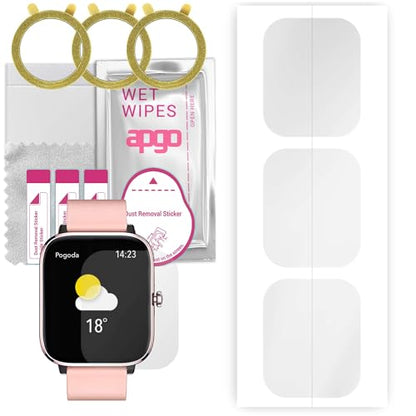 apgo 3x Hydrogel Ultra-Clear Screen Protector for Rubicon RNCE79, Hydrogel Film, Flexible, Soft TPU with positioning layer easy installation