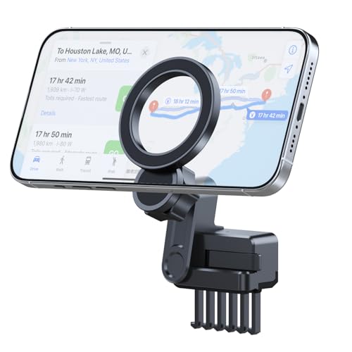 Phone Mount Designed for Tesla Model 3 (2017-2022) Model Y (2020-2023), Magnetic Phone Holder Compatible with MagSafe for iPhone 17 16 Pro Max Plus 15 14 13 12