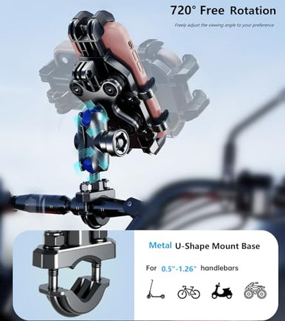Kewig Motorcycle Phone Mount with Vibration Dampener