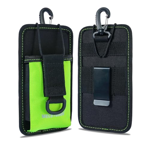 MELOTOUGH Large Cell Phone Pouch with Belt Clip Phone Holster for iPhone 16/15/14/13/12 Pro Max, Galaxy S25/S24/S23/S22 Plus & FE,Lime