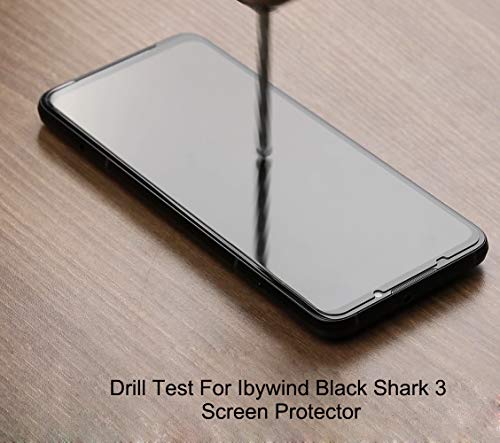 Ibywind for Blackshark 3 Screen Protector,2 Pack,9H Hardness Tempered Glass and Camera Lens Protector,with Alignment Frame,Full Coverage,Bubble Free,Fingerprint Unlock,Scratch Resistant