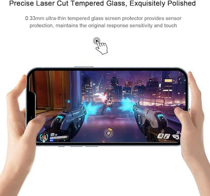 SIBEITU 3+3 Pack Screen Protector + Camera Lens Protector for iPhone 14 - size: iPhone 14 6.1"