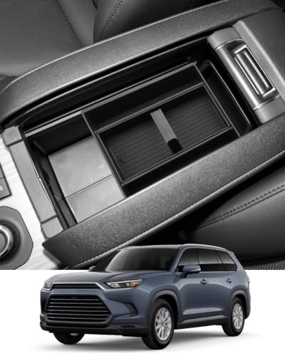 New Grand Highlander 2026 Center Console Organizer for 2024-2026 Toyota Grand Highlander Center Console Tray Middle Console Storage Box Arm Rest Organizer Toyota Grand Highlander Hybrid Accessories - size: 1) Grand Highlander 2024-2026 Arm Rest Tray