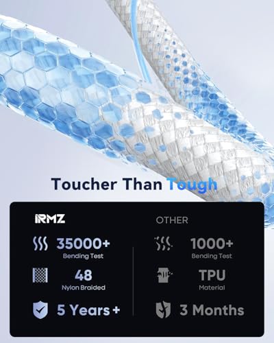 15ft USB C to USB C Cable 100W, Long USBC Charger Cord Fast Charging - size: 15ft