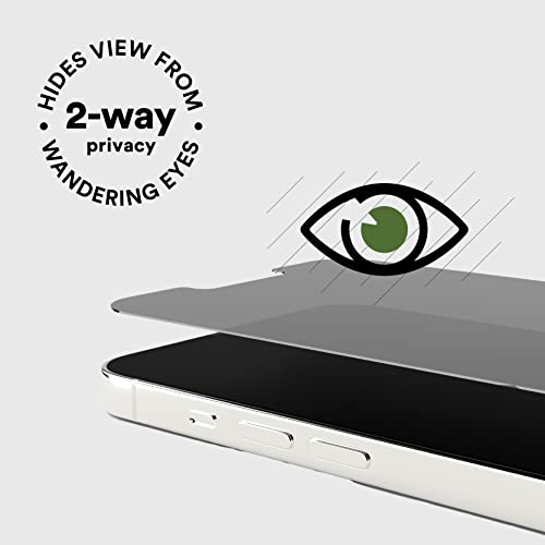 BodyGuardz Pure 3 Privacy Screen Protector for iPhone 17E / 16E / 14, 2-Way Privacy Technology With Maximum Strength 9H Anti-Spy Tempered Glass, Easy Installation, Perfect Touch Sensitivity