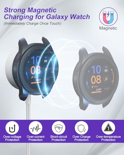 100W Multi Charging Cable for Samsung Galaxy Watch - 2026 Upgraded 4 in 2 Fast Charging Cord for iPhone17/16/15/14/13/12, Galaxy Watch 7/6 Classic/6/5 Pro/5, Galaxy S24, Android,iPad, MacBook, 10FT