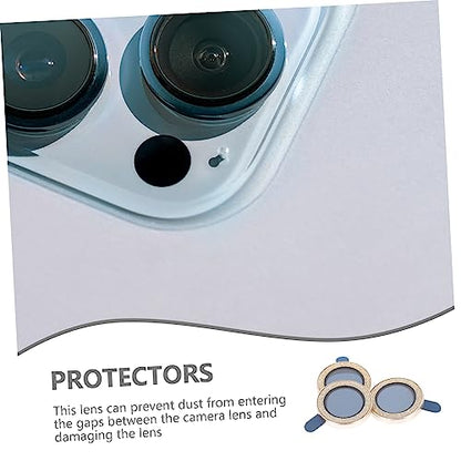 3Pcs Phone Lens Covers for Camera Lens Films Scratch Protection High Class Stalinite Material Delicate Design Dust Prevention Photo