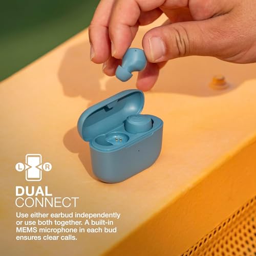 JLab Go Air Pop+ Earbuds, Dual Connect, EQ3 Sound, Slate - color: Slate, style: Matte