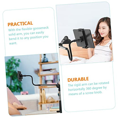 TEHAUX Overhead Phone Mount Cellphone Stand with Flexible Gooseneck Arm