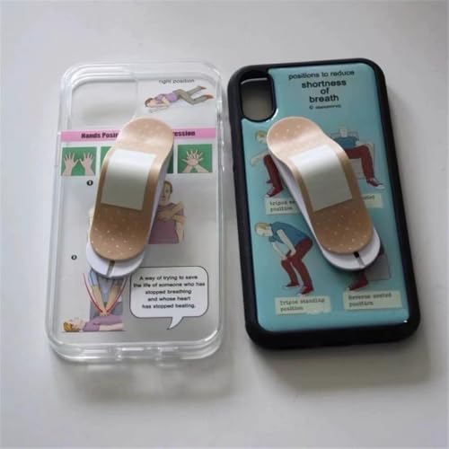 4 Pieces Bandage Phone Grip Holder Cute Cell Phone Grip Stick Telescopic Finger Strap Stand Universal Finger Kickstand for Most Smartphones