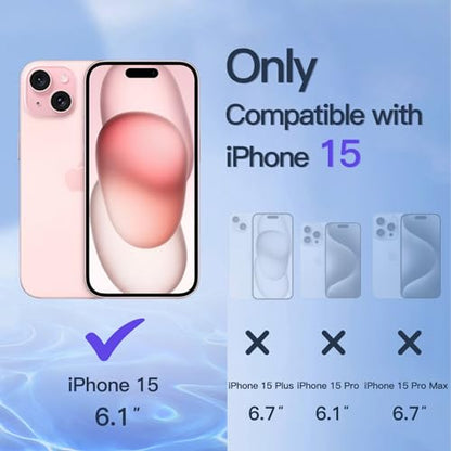 JETech Privacy Screen Protector for iPhone 15, 2-Pack - size: iPhone 15