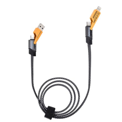 4 in 1 Fast Charging Cable 65W,USB C Charging Cable,4-in-1 USB Multi Charging Cable Adapter,Multiple Phone Charger Cord for iPhone 17-16 15 Pro Max 12 10 ipad Samsung Galaxy Android Tablet PC
