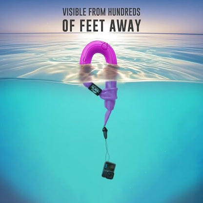 Waterproof Phone & Camera Float Wrist Strap for Underwater | Waterproof Float Strap Compatible with GoPro Hero 13, Insta360 X4, DJI Action 5 Pro, iPhone, OM System TG-7 & Kodak WPZ2 - color: Pink Blush
