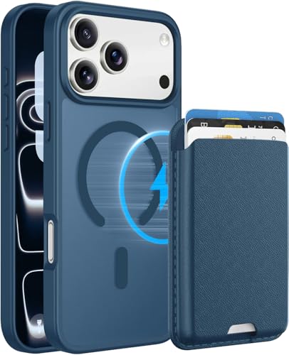 Magnetic for iPhone 17 Pro Max Wallet Case, Deep Blue - color: Deep Blue, size: iPhone 17 Pro Max