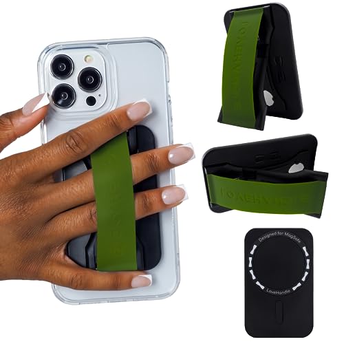 LOVEHANDLE PRO for MagSafe Phone Grip + Kickstand - Army Green