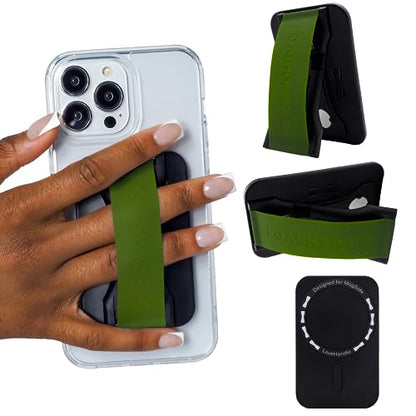 LOVEHANDLE PRO for MagSafe Phone Grip + Kickstand - Army Green