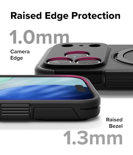 Ringke for iPhone 17 Pro Case [Alles Pro Black] | Compatible with MagSafe, 360° Rotating Kickstand, Camera Control Capture Button Protection, Powerful Magnet - color: Black, size: iPhone 17 Pro