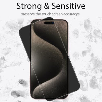 3+3Pk for iPhone15 Pro Max Privacy Screen Protector,Alignment Frame - size: for iPhone 15 Pro Max
