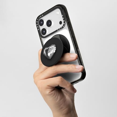 CASETiFY Snappy Grip Stand Compatible with Magsafe - Metallic Heart - color: Metallic Heart