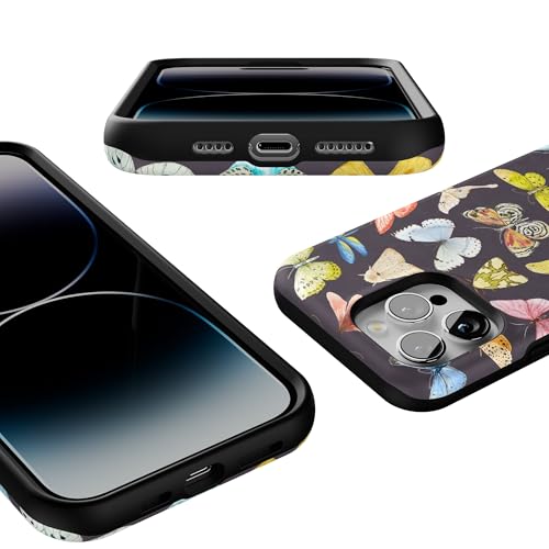 Casely iPhone 14 Pro Max Case | Midnight Monarch | Jenna Palek x Casely | Bold Protective Design | Compatible with MagSafe - color: Midnight Monarch | Jenna Palek x Casely