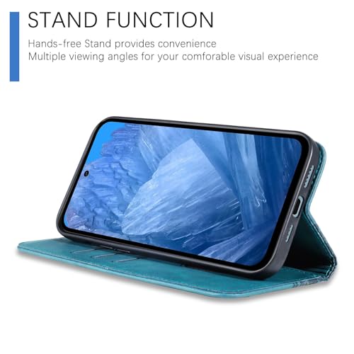 Wallet Case for Google Pixel 9/9 Pro 2024 6.3 inch - [Strong Magnetic] PU Leather Folio Flip Case with Card Holder Kickstand Protective Phone Cover - Green - color: Green, size: Google Pixel 9/9 Pro 6.3"